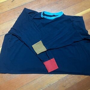STATE Navy color block  Shirt